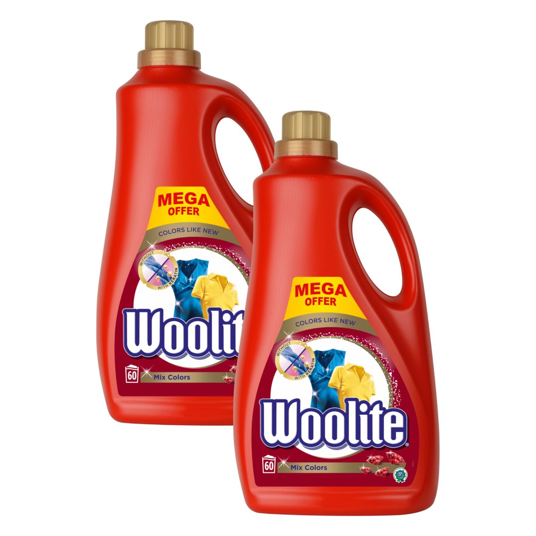 WOOLITE Mix Colors 2x3 6l 120 pracích dávek TSBOHEMIA CZ