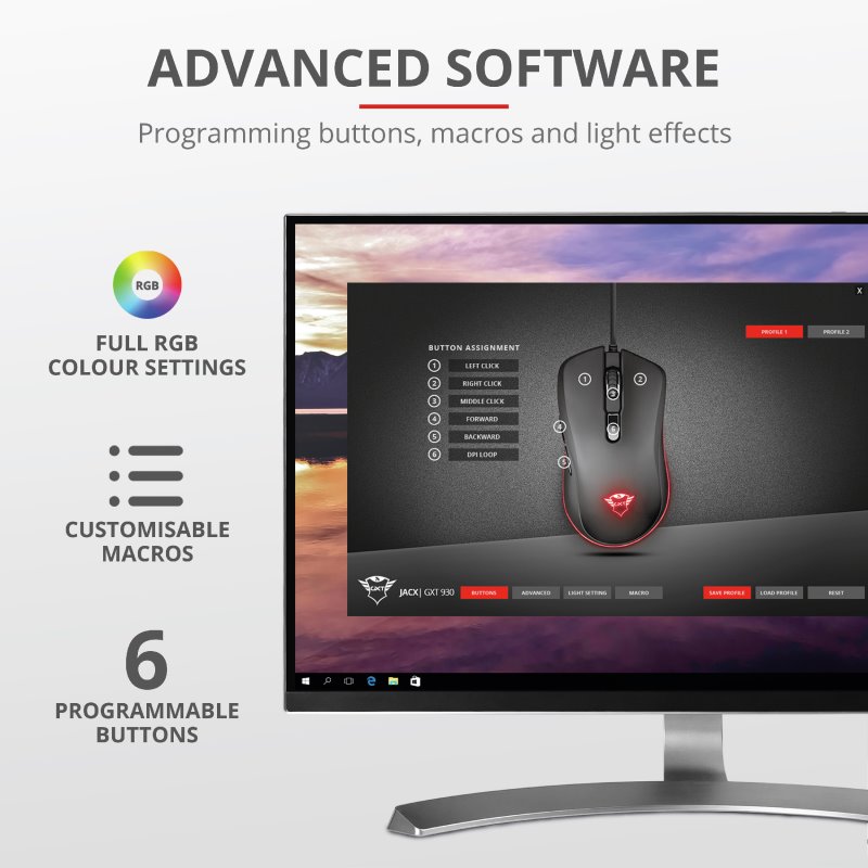Trust GXT 930 Jacx RGB Gaming Mouse