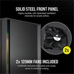 Corsair 4000D Tempered Glass Mid-Tower, černá