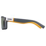 Uvex LGL 39, grey mat orange/mirror red