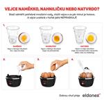 ELDONEX EggMaster vařič vajec, černý
