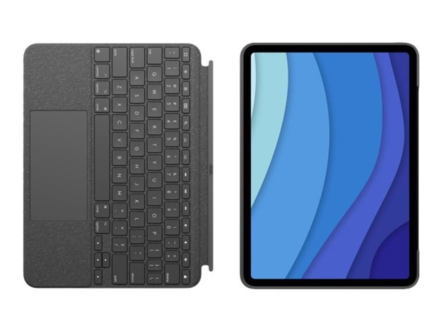 Logitech Combo Touch pro iPad Pro 11" (1., 2., 3.. gen), šedá - US INTL