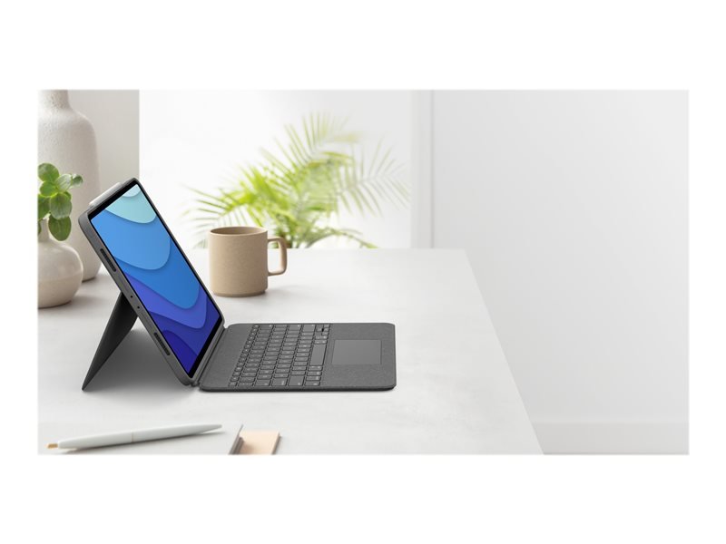 Logitech Combo Touch pro iPad Pro 11" (1., 2., 3.. gen), šedá - US INTL