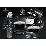 BerlingerHaus 3dílná sada dóz na potraviny Royal Black Collection, 18 cm