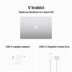 NB Apple MacBook Air 15",M2 8-core CPU/10-core GPU,8GB,512GB,Silver,CZ (MQKT3CZ/A)