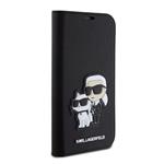 Karl Lagerfeld PU Saffiano Karl and Choupette NFT Book Pouzdro pro iPhone 15 Pro Black