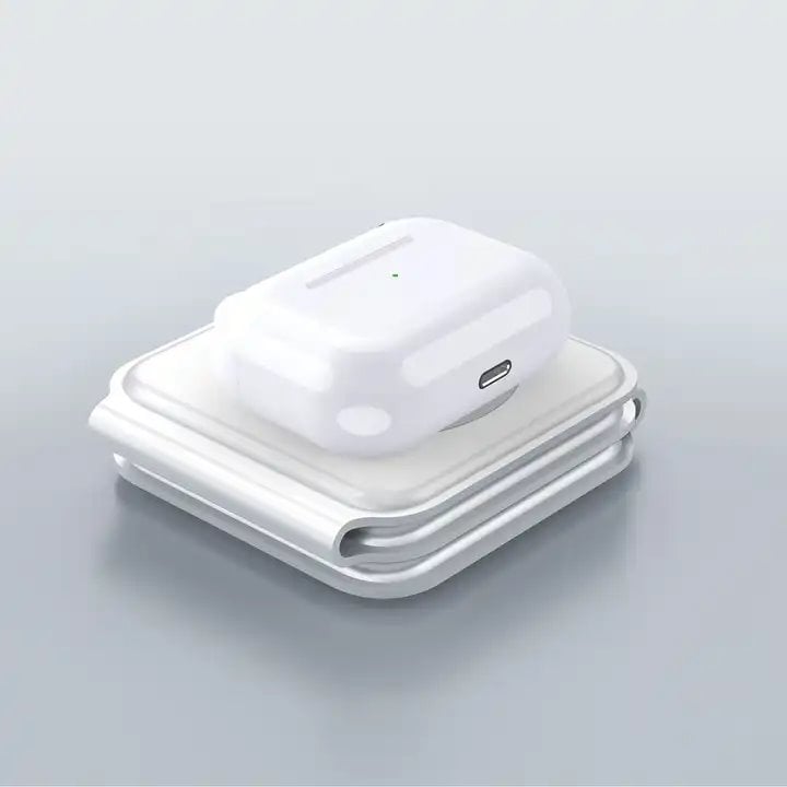 1stCOOL bezdrátová přenosná QI nabíječka 3v1, MagSafe, bílá, USB-C