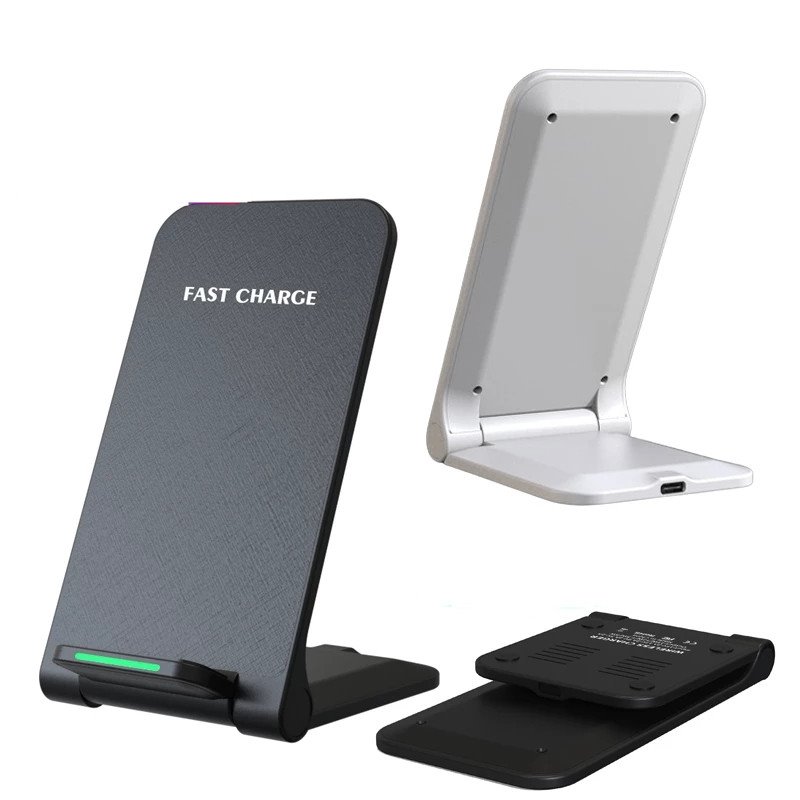1stCOOL bezdrátová QI nabíječka skládací stojánek, bílá, USB-C