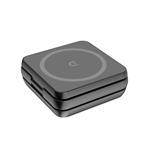 1stCOOL bezdrátová skládací QI nabíječka 3v1, MagSafe kompatibilní, černá, USB-C