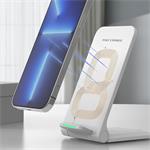 1stCOOL Bezdrôtová nabíjačka QI so skladacím stojanom, čierna, USB-C