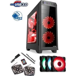 1stCOOL MiddleTower GAMER 2, CR + set FAN1