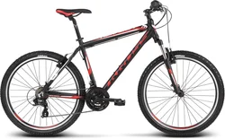 2018 KROSS 26" HEXAGON 1.0 vel.17" - black/red/white matt