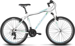 2018 KROSS 26" LEA 1 vel.17" - white/tyrkys/green glossy