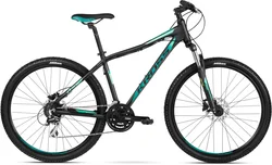 2018 KROSS 27,5" LEA 5 vel.17" - black/tyrkys glossy