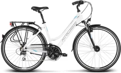 2018 KROSS 28" TRANS 3 dámský vel.19" - white/sky blue/black glossy