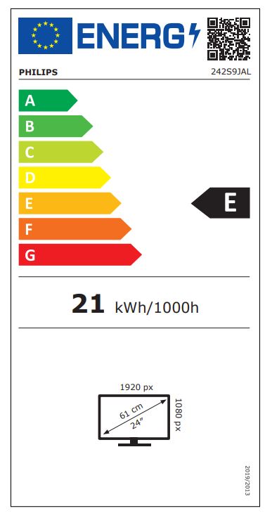 24" LED Philips 242S9JAL