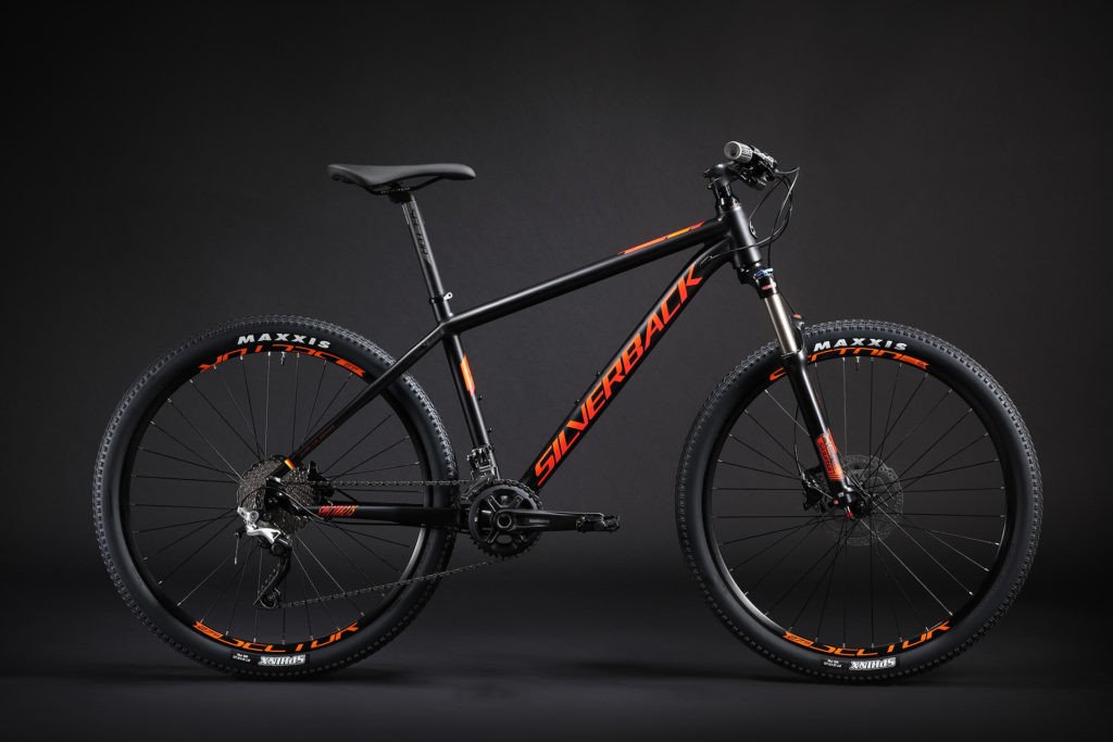 27,5" SILVERBACK 2019 Spectra 275 - 14" - aston black/ citrus orange/ hot red