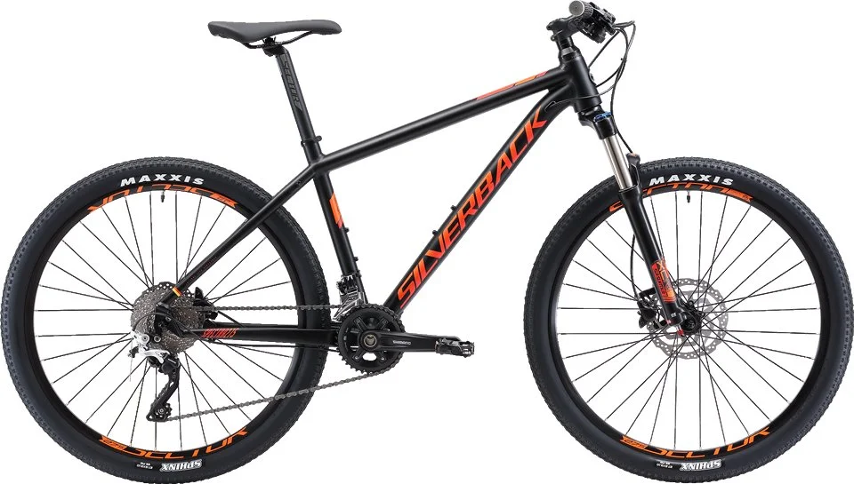 27,5" SILVERBACK 2019 Spectra 275 - 14" - aston black/ citrus orange/ hot red