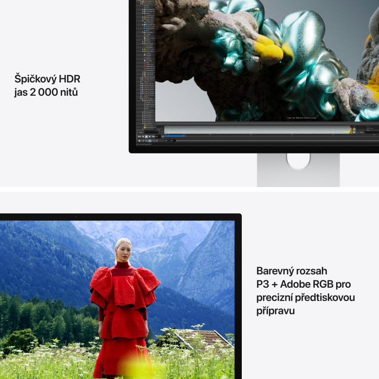 27" Apple Studio Display XDR - Štandardné sklo - Stojan s nastaviteľným sklonom a výškou