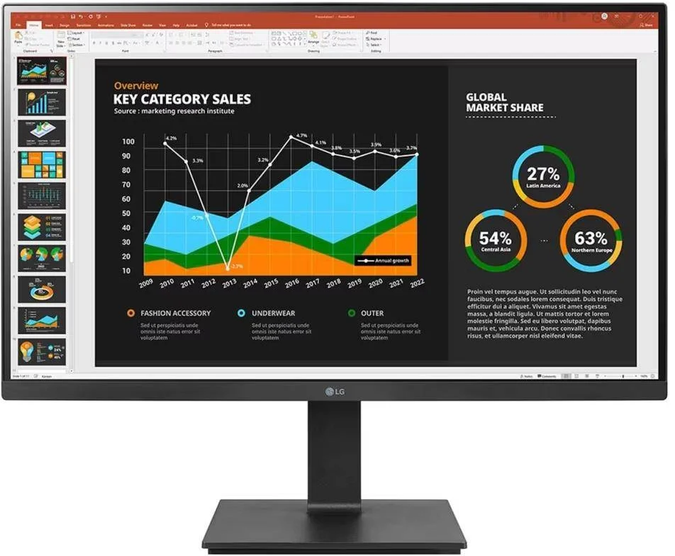 27" LG monitor 27BQ75QB-B