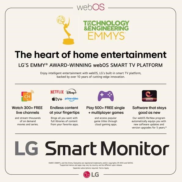 32" LG Smart Monitor 32U721SA s webOS