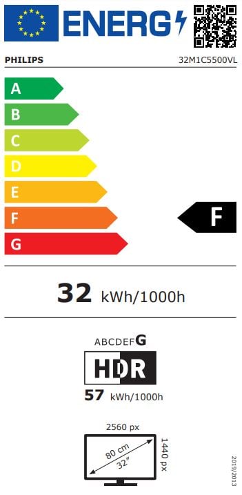 32" Philips 32M1C5500VL