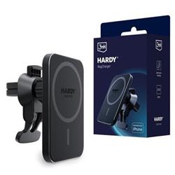 3mk Držiak do auta Hardy MagCharger, 15W bezdrôtové nabíjanie, MagSafe