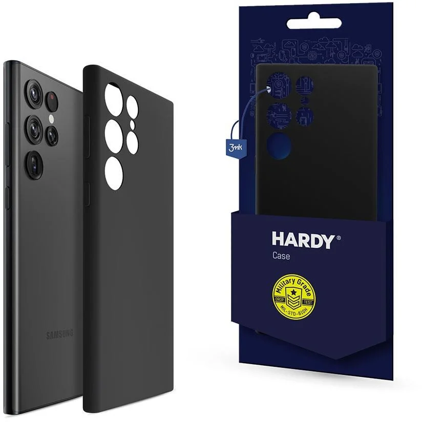 3mk Hardy Silikónové puzdro MagCase pre Samsung Galaxy S24 Ultra (SM-S928) čierne