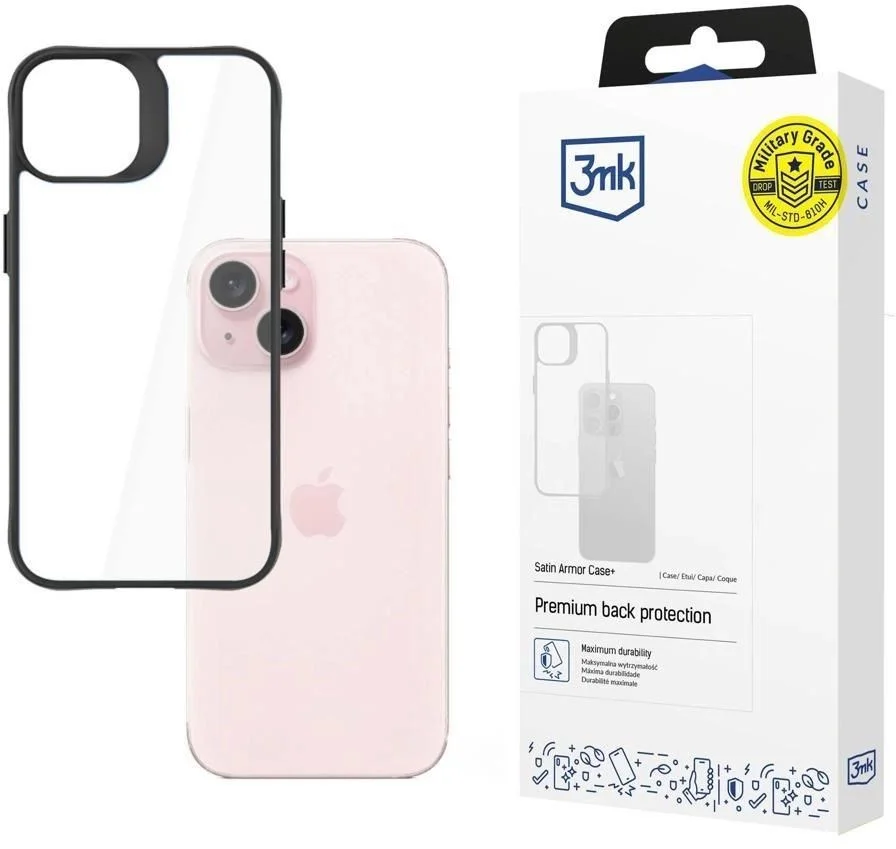 3mk Satin Armor Case+ pre iPhone 15