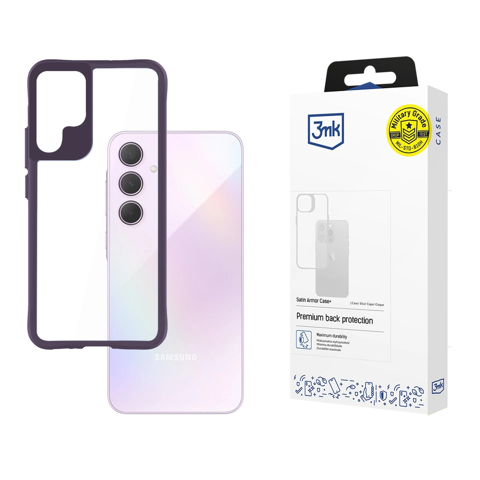 3mk Satin Armor Case+ Samsung Galaxy A35 5G, fialové