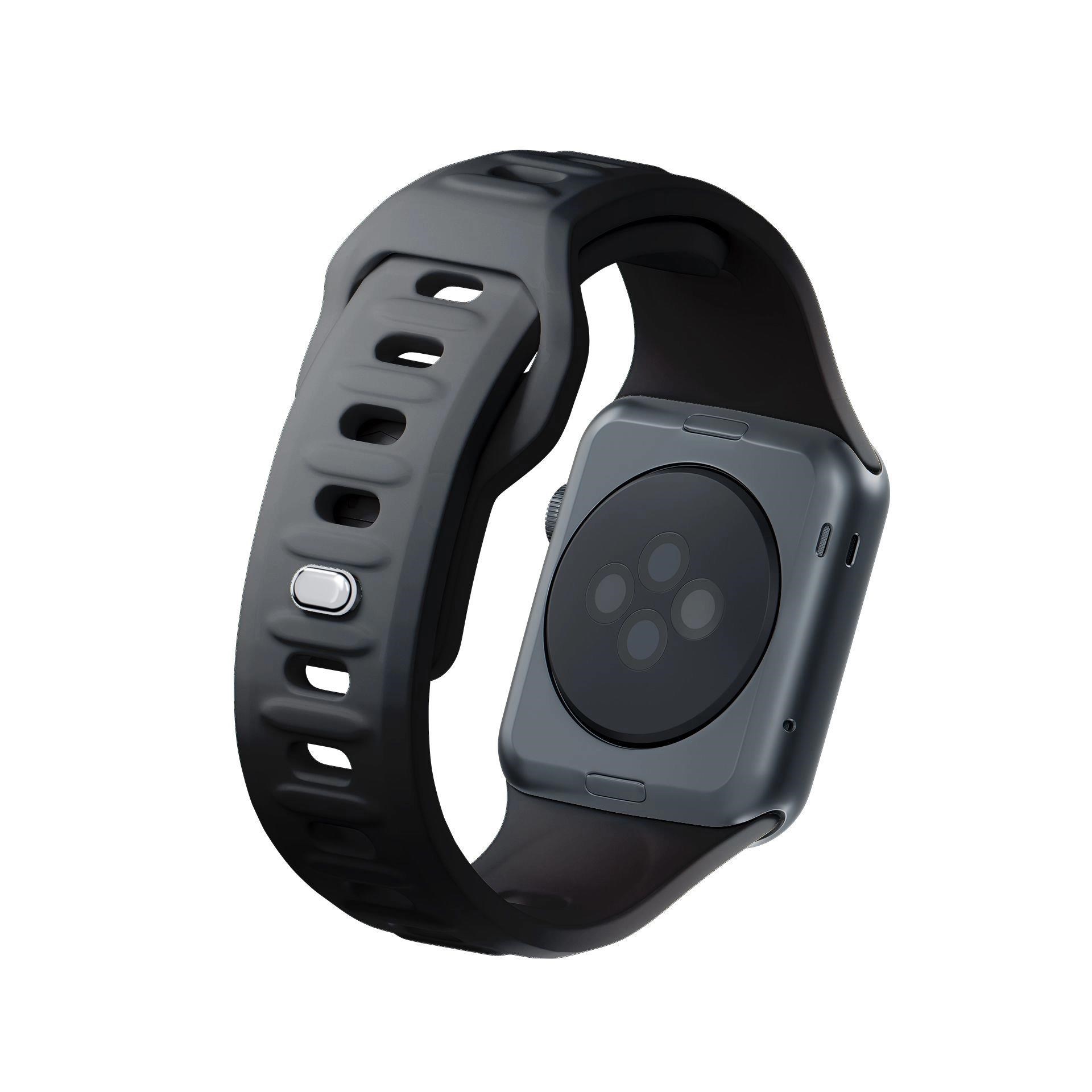 3mk Silikónový remienok pre Apple 38/40/41 mm Black