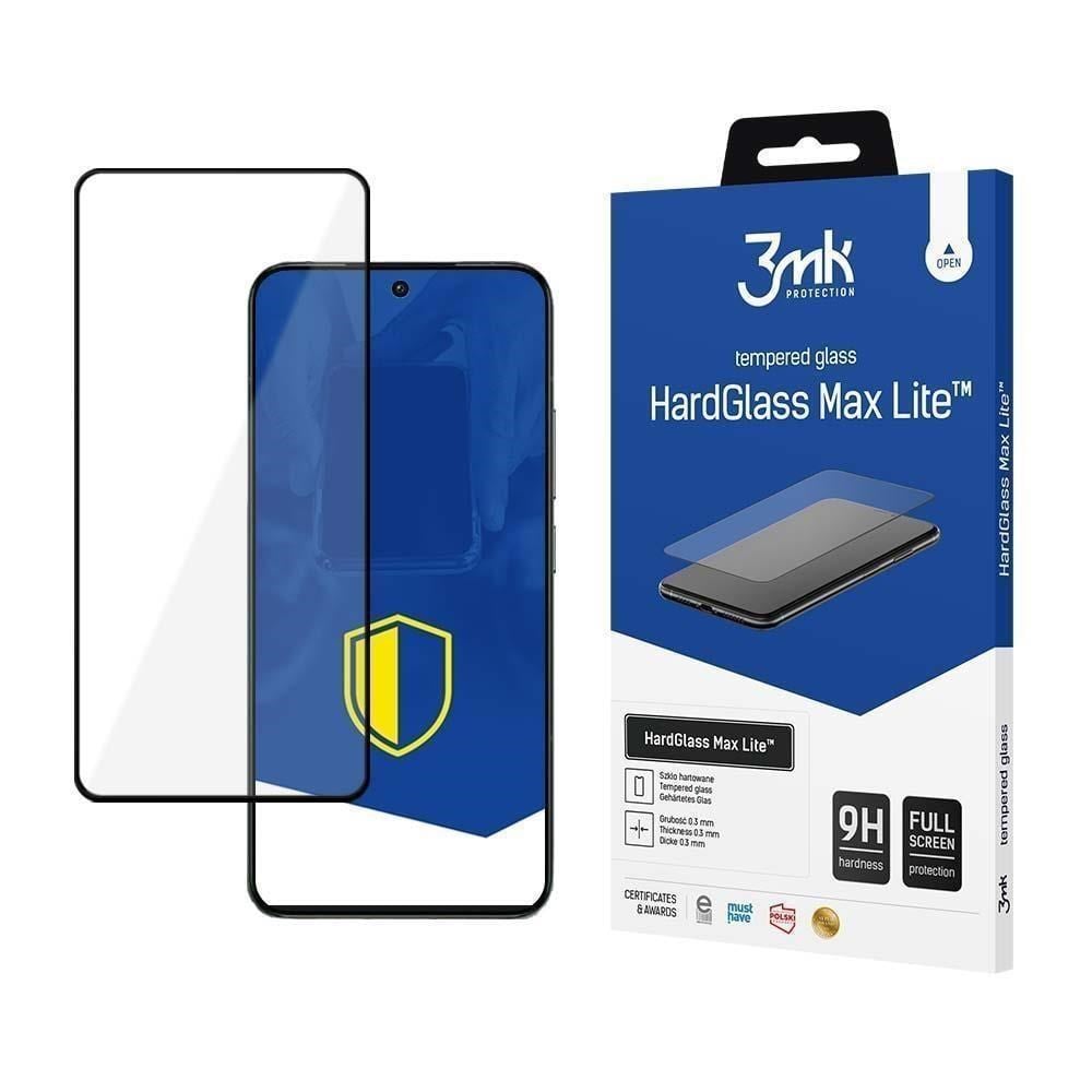 3mk tvrzené sklo HardGlass Max Lite Black pro Apple iPhone 16 Pro
