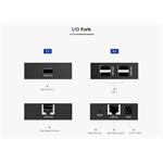 4-port USB 2.0 extender po Cat5/Cat5e/Cat6 do 150m