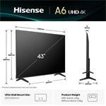 43" HISENSE 43A6Q (2025)