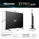 43" HISENSE 43E7Q PRO (2025)