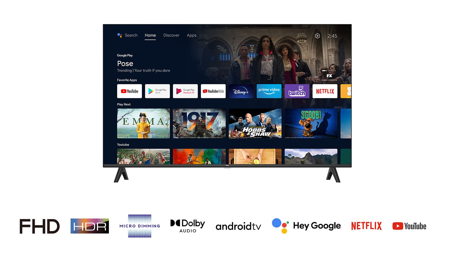 43" TCL 43S5400A