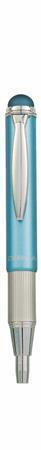 46616 Kuličkové pero "Telescopic Metal Stylus", modrá, 0,24 mm, teleskopické, kovové, světle modré t