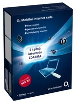 5 týdnů internetu v ceně. 100 Kč kredit po prvním dobití.