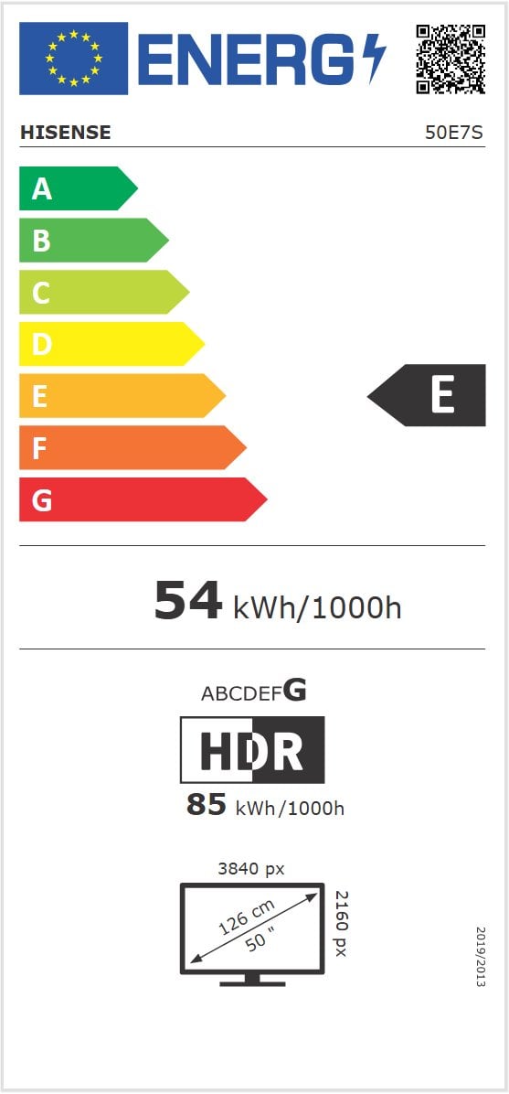 50" HISENSE 50E7S (2026)