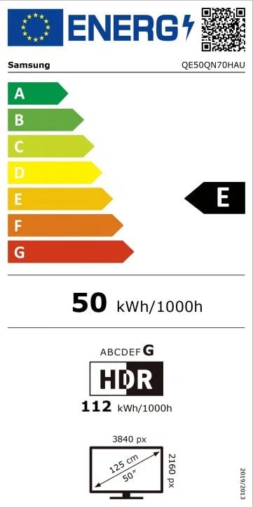 50" SAMSUNG QE50QN70H EU (2026)