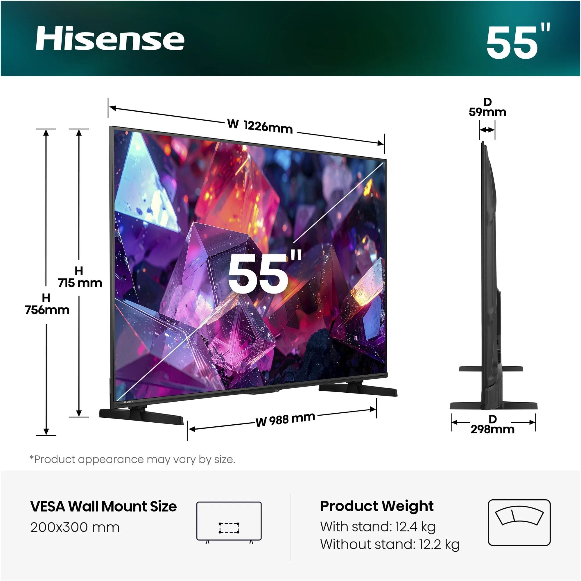 55" HISENSE 55E7S PRO (2026)