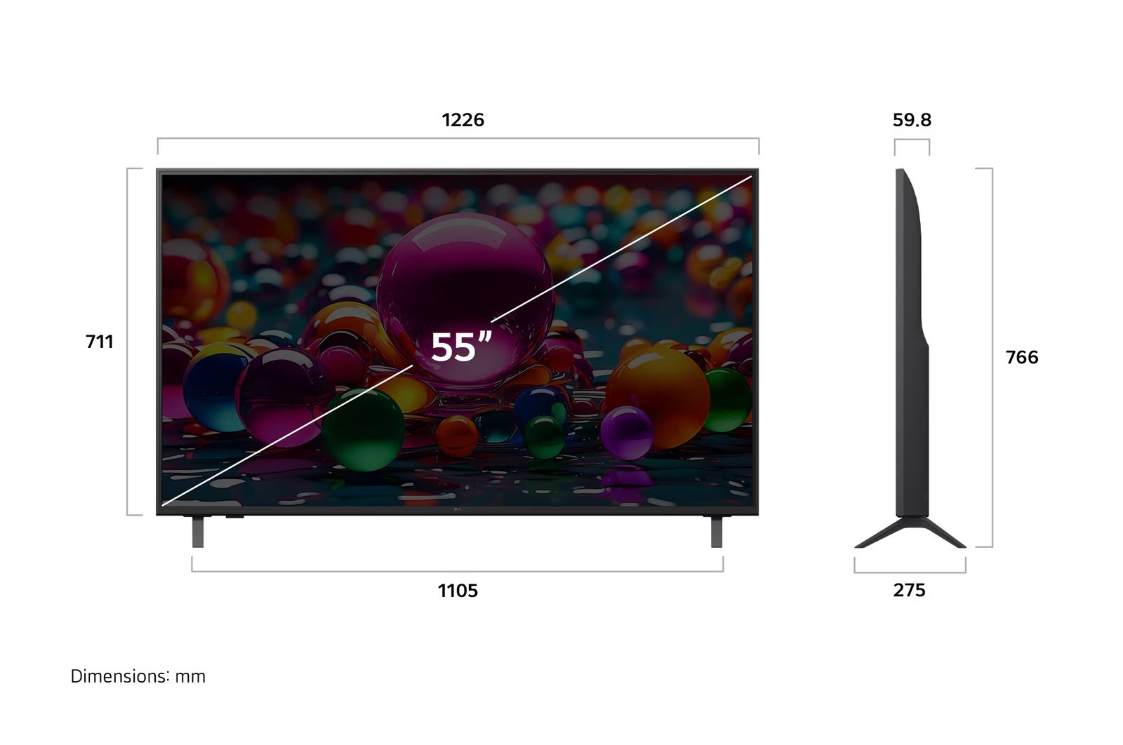 55" LG 55UA75006LA (2025)