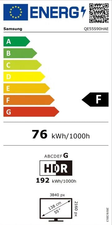 55" SAMSUNG QE55S90H EU (2026)