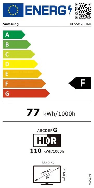 55" SAMSUNG UE55M70H EU (2026)