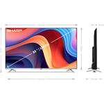 55" Sharp 55GP6260E QLED GOOGLE FRAMELESS TV 
