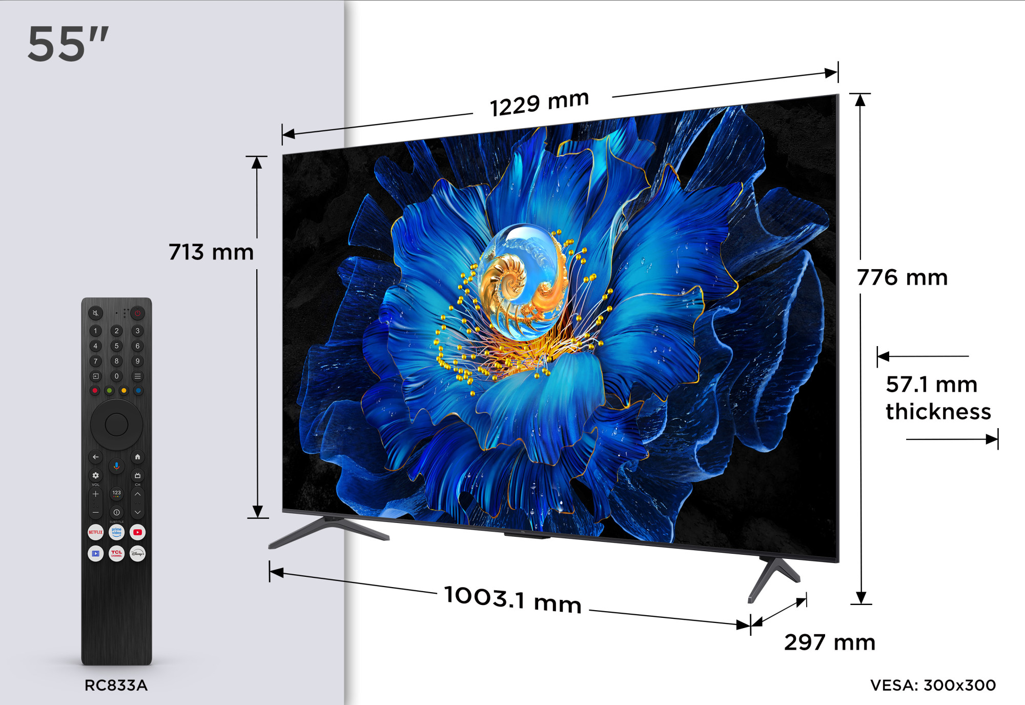 55" TCL 55C6KS