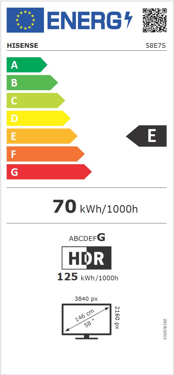 58" HISENSE 58E7S(2026)