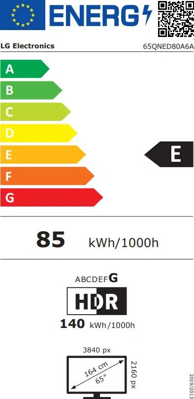 65" LG 65QNED80A6A (2025)