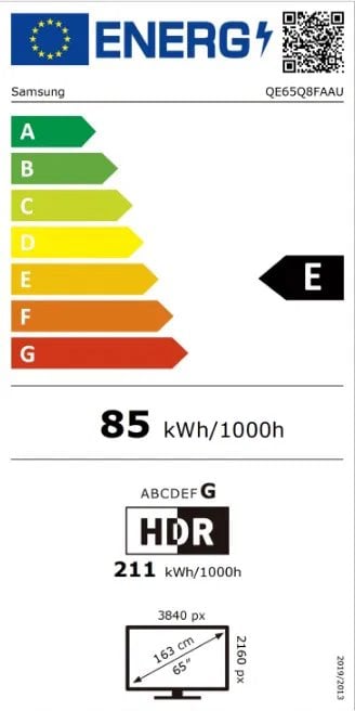 65" SAMSUNG QE65Q8FA (2025)