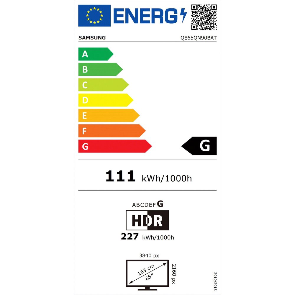 65" Samsung QE65QN90B (UHD) Neo QLED 2022